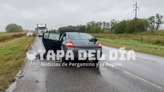 Pergaminense herido en violento choque frontal en Ruta 30: tres trasladados al hospital de Chacabuco