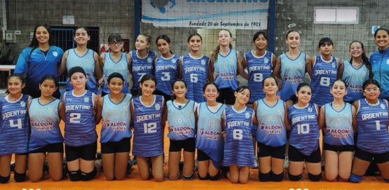 Argentino de Pergamino Sub 12 busca la gloria en el Abierto Nacional de Vóley en Arequito
