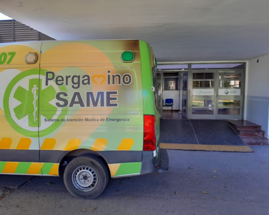 Un motociclista fue internado tras chocar contra un perro suelto en pleno centro de Pergamino