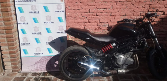 Secuestran en San Pedro una moto de alta cilindrada con números de motor y chasis 