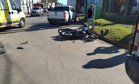 hospitalizaron al motociclista