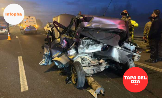 Nueva tragedia en Luján: murió un hombre en brutal choque en Acceso Oeste