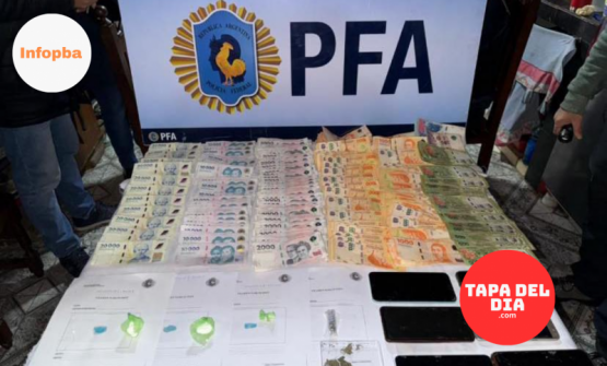 Operativo antidrogas en Pergamino: un detenido y secuestro de cocaína, marihuana y dinero en efectivo