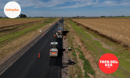 Avanza la repavimentación de la Ruta 32: una obra clave para fortalecer la conectividad bonaerense