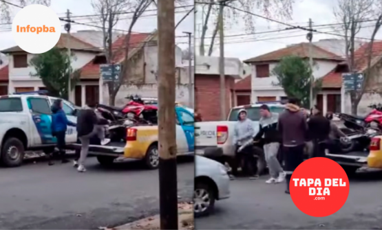 Intentó evitar el secuestro de su moto, se subió a la camioneta oficial y robó el caño de escape frente a la policía