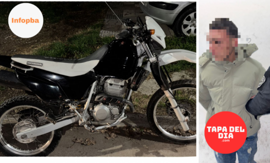 Secuestran una moto robada hace 10 años y aprehenden a un joven de 23 años