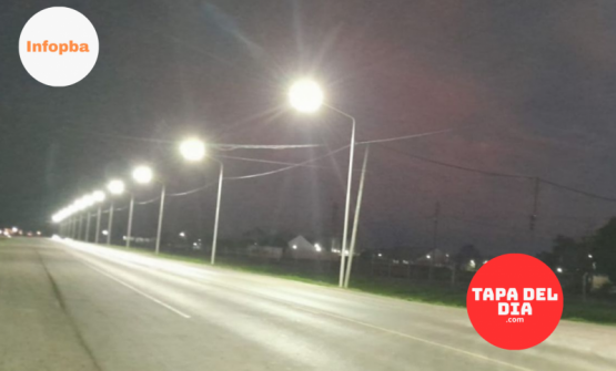 Con fondos propios, Pergamino transformó un tramo clave de la Ruta 32 con nueva iluminación LED