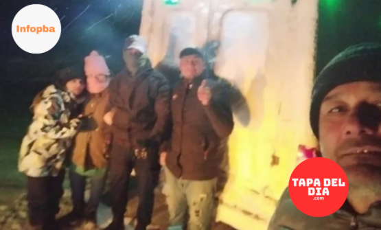 Milagro bajo cero en Río Negro: un peón rural se perdió en la nieve y sus perros le salvaron la vida
