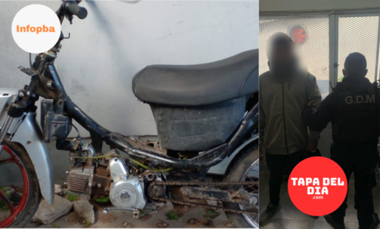 Detienen en Pergamino a un hombre que conducía motocicleta robada con pedido de secuestro vigente