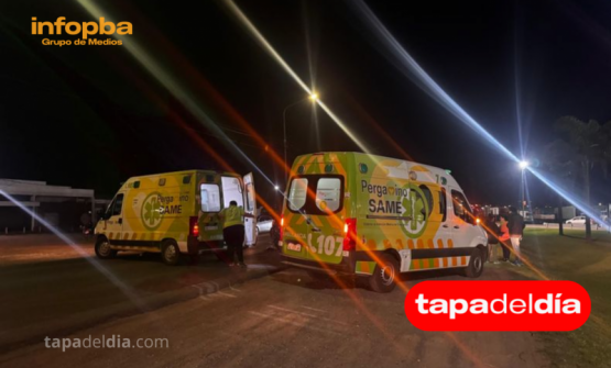Dos motociclistas hospitalizados tras un choque frontal en la Ruta 8