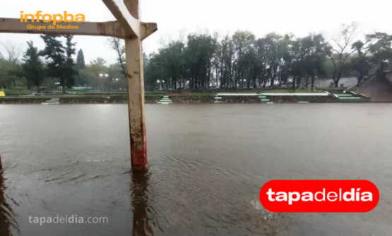 Más de 80 familias evacuadas en Arrecifes por el desborde del río tras intensas lluvias