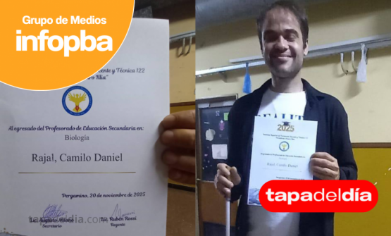 Camilo Daniel Rajal, un ejemplo de vida y nuevo profesor de Biología