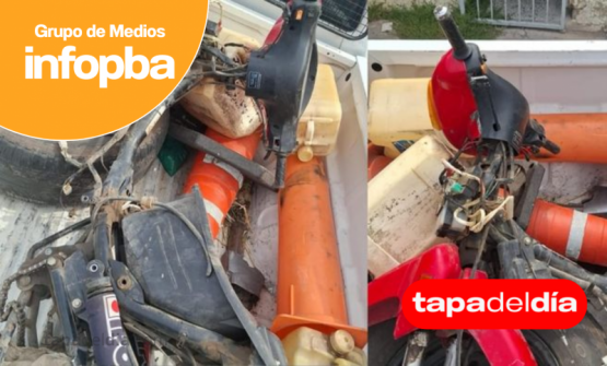 Desarmaban una moto robada del Hospital San José y un llamado al 911 permitió aprehender a un menor