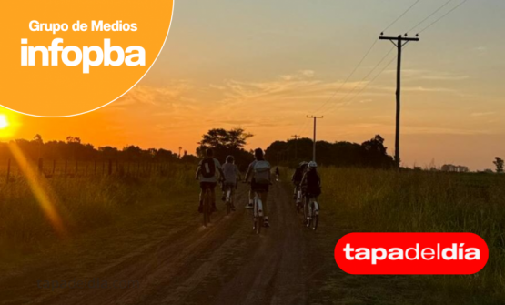 Atardecer, historia y bicicletas: Mariano Benítez vivió una jornada que unió turismo, identidad y ambiente