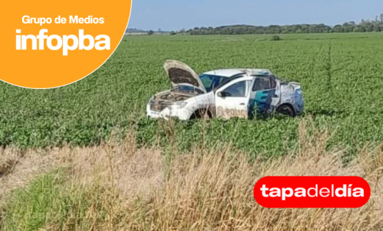 un policía resultó herido y fue trasladado al Hospital