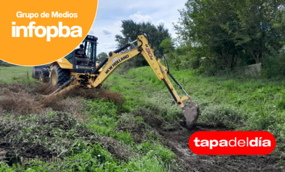 Pergamino refuerza el mantenimiento hídrico: avanzan las tareas de limpieza de canales y del arroyo Chu Chu en barrio Jorge Newbery