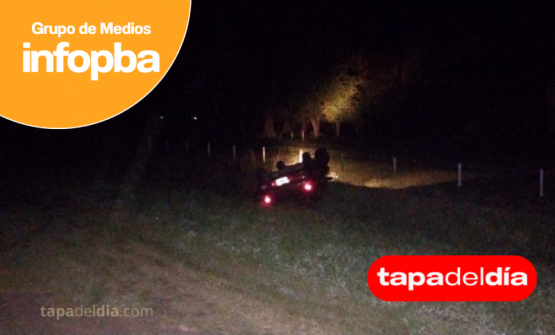 Vuelco en la Ruta 188 frente a Arbeleche: un conductor salvó su vida de milagro en la madrugada