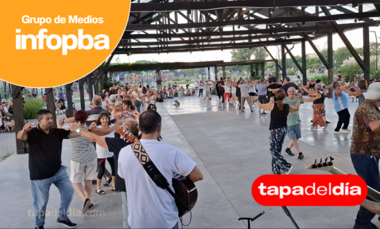 Gran convocatoria en los Bailecitos Domingueros en Parque Belgrano