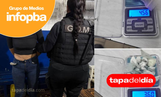 Aprehenden a una mujer con dosis de cocaína y marihuana ocultas en frascos