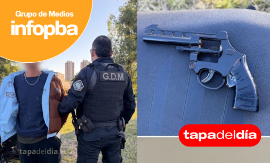 Capturaron en Pergamino a un hombre buscado por robo: llevaba un revólver cargado oculto entre sus prendas