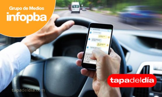 Pergamino endurece controles y multa el uso del celular al volante