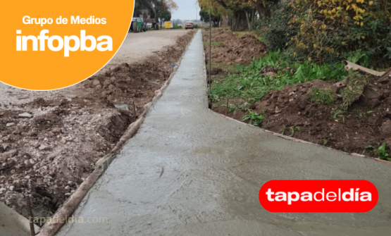 Comenzaron las obras de cordón cuneta en la localidad de La Violeta