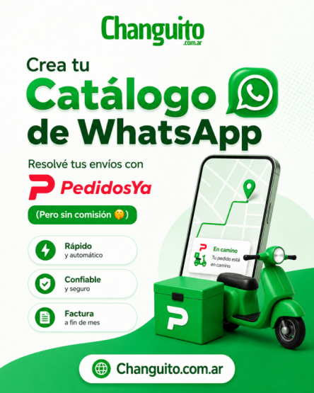 Cómo vender por WhatsApp y realizar envíos con PedidosYa sin pagar comisiones por venta