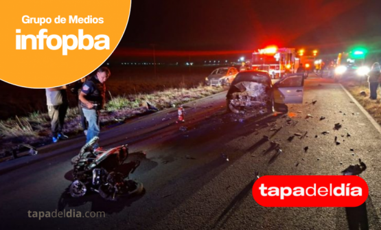 Accidente fatal en Ruta 8: murió un motociclista tras chocar con un auto en Pergamino