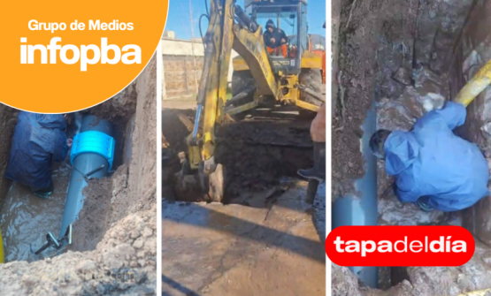 Obras Sanitarias reparó una cañería principal en Santa Julia sin afectar el servicio en Pergamino