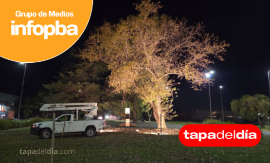 Pergamino avanza con la renovación del alumbrado LED en plazas y espacios públicos