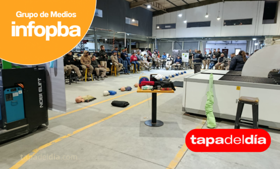 Defensa Civil capacitó en RCP a trabajadores de una empresa del Parque Industrial de Pergamino