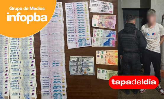 Un joven fue detenido en Pergamino con cocaína, un arma y más de $2 millones en efectivo