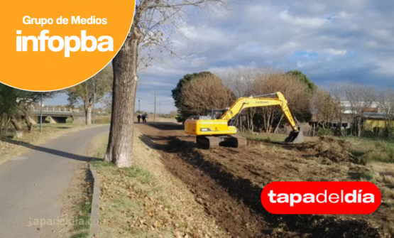 Pergamino refuerza la limpieza de canales y desagües para prevenir anegamientos